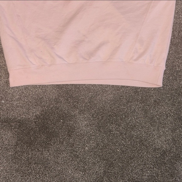 Garage Cozy Pink Crewneck Sweater with Embroidered Text - Picture 4 of 7